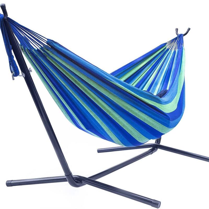 JOJOBA Outdoor Double Hammock with Stand Set