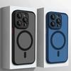 Полупрозрачный Чехол Для iPhone 17 16 15 14 13 12 11 Pro Max Для Magsafe Магнитная Беспроводная Зарядка Матовый Защита Объектива Чехол