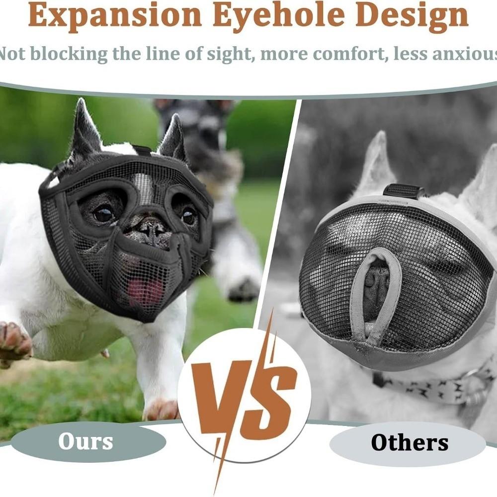 Adjustable Strap Dog Mouth Cover Breathable Pet Mouth Mask Mesh Dog Muzzle Veterinary Use