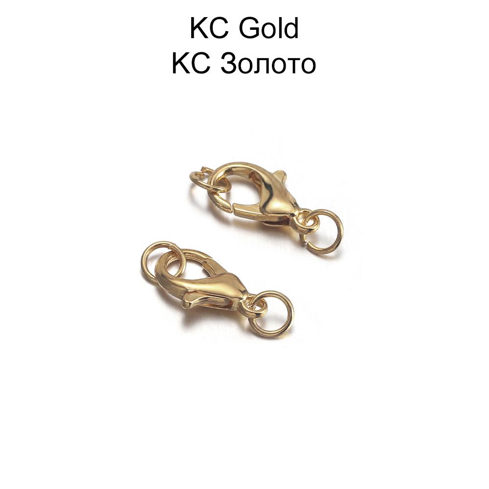 50pcs 10 12 14mm silver Metal Lobster Clasps Hooks With Jump Rings Gold Color End Clasps Connectors Necklace Jewelry Making