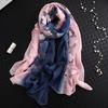 Women's Spring and Autumn Elegant Atmosphere Sunscreen Silk Scarf Long Beautiful Gradient Color Shawl