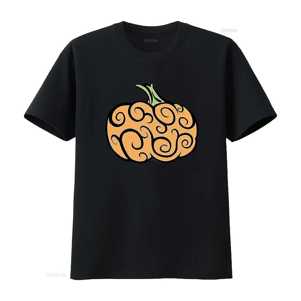 Halloween Pumpkin Swirl Design Women s Plus Size T Shirt Black 2X Large vintage Washed Stretched streetwear Comfortable