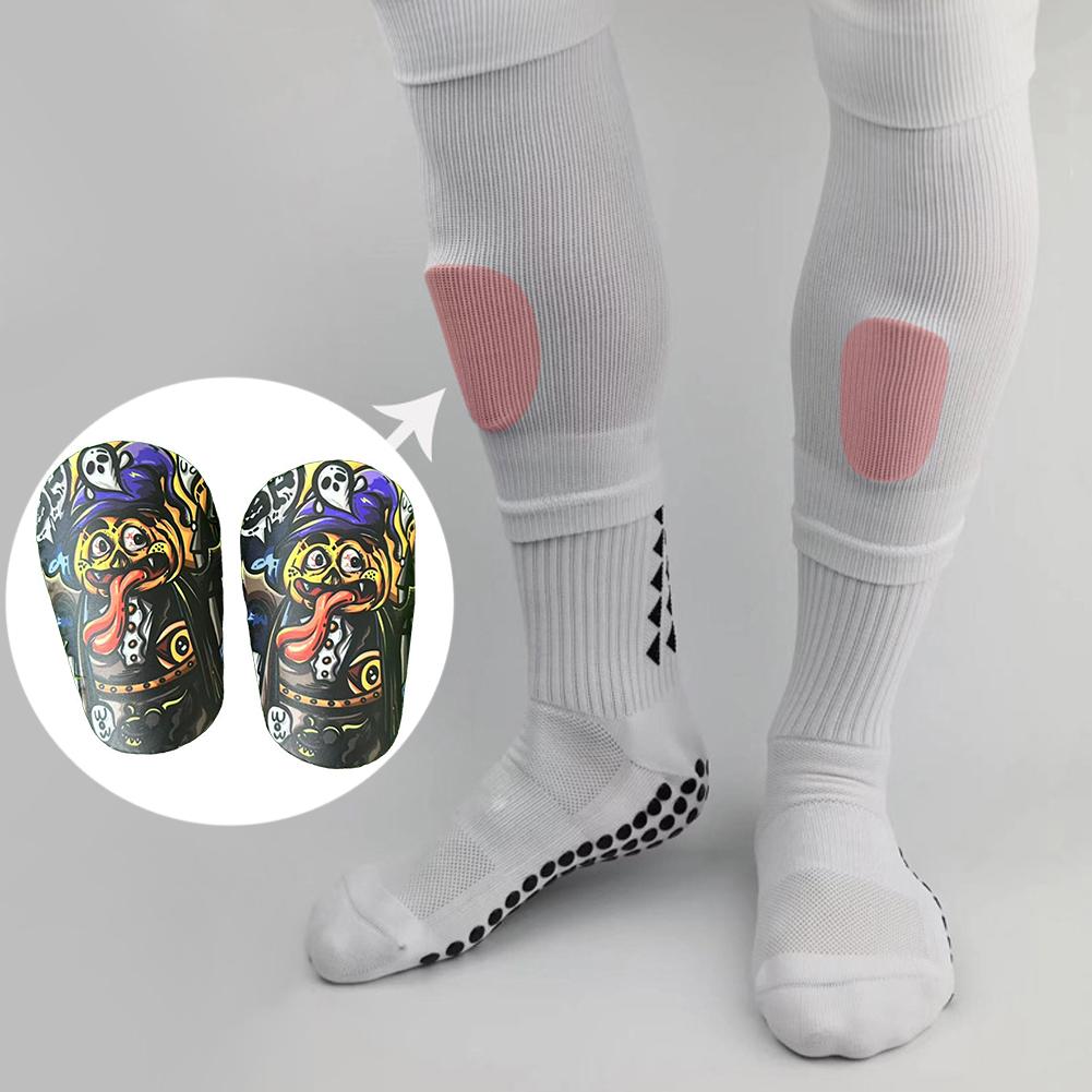 2Pcs Mini Football Shin Pad Wear-Resistant Soccer Impact-Resistant Shin Guard Lightweight Mini Shin Pads Football Shin Guards