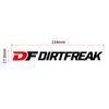 Dirtfreak Наклейка DF Ш154xВ17.9мм Белая D8447