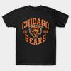 Мужская черная футболка с принтом Chicago Bears Est 1919 - Оранжевый Bears Печать на трансферной бумаге без вырезания Хлопковая футболка