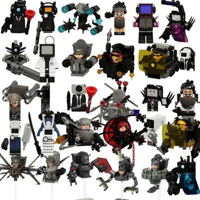 Новые фигурки KDL SWAT Skibidi Toilet Man Аниме Блочные Игрушки TvMan Титан Оператор Говорящий Человек Кирпичики Модель Игрушка Для Ребенка Подарок на День Рождения
