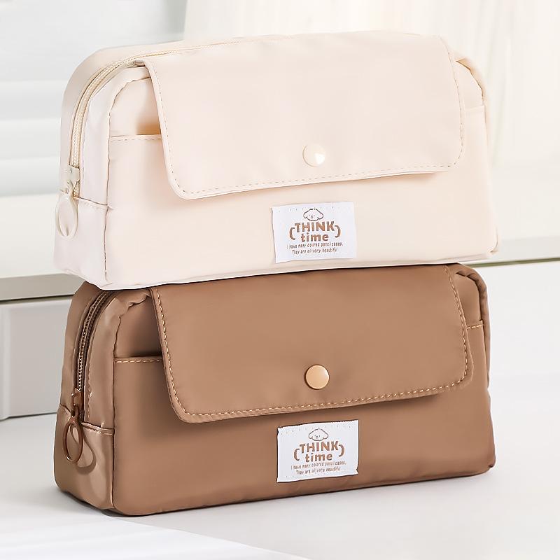 Тканевый пенал с большой вместимостью, многофункциональная сумка для хранения канцелярских принадлежностей, корейский пенал для канцелярских принадлежностей