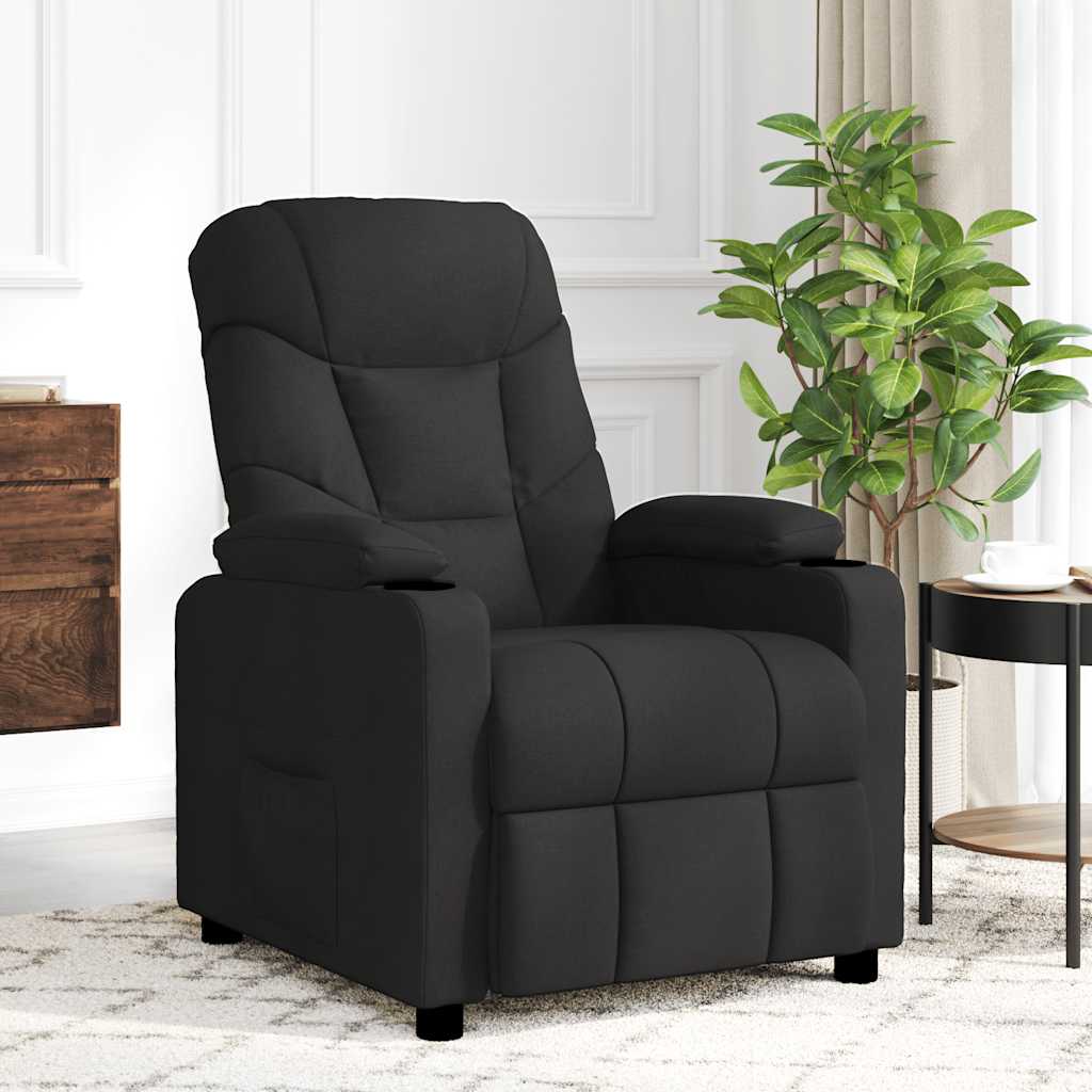Massage Chair Black Fabric