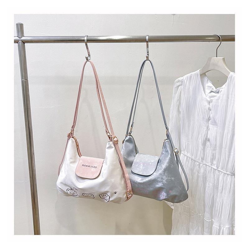 Pattern Bear Single Shoulder Underarm Bag Large Capacity Handbag Backpack Gift