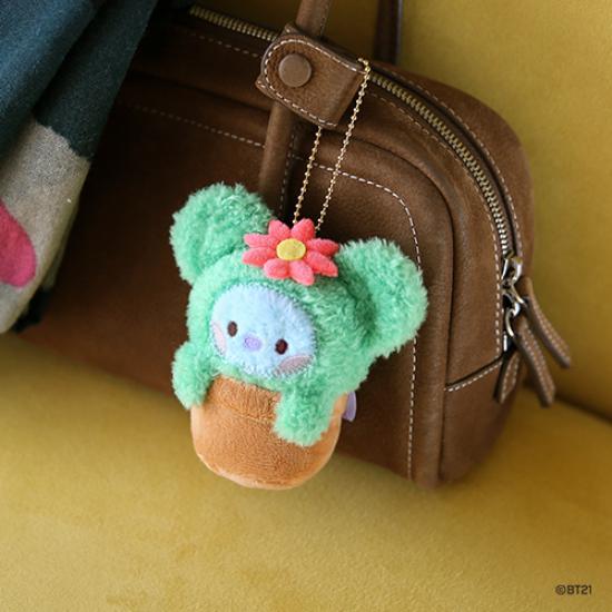 BT21 Брелок для ключей Minini Plush GREEN ver.