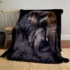Elephant Mother And Baby Print Blanket bedroom Blanket for Livingroom Couch lunch break Soft throw for Friend's festival Gift