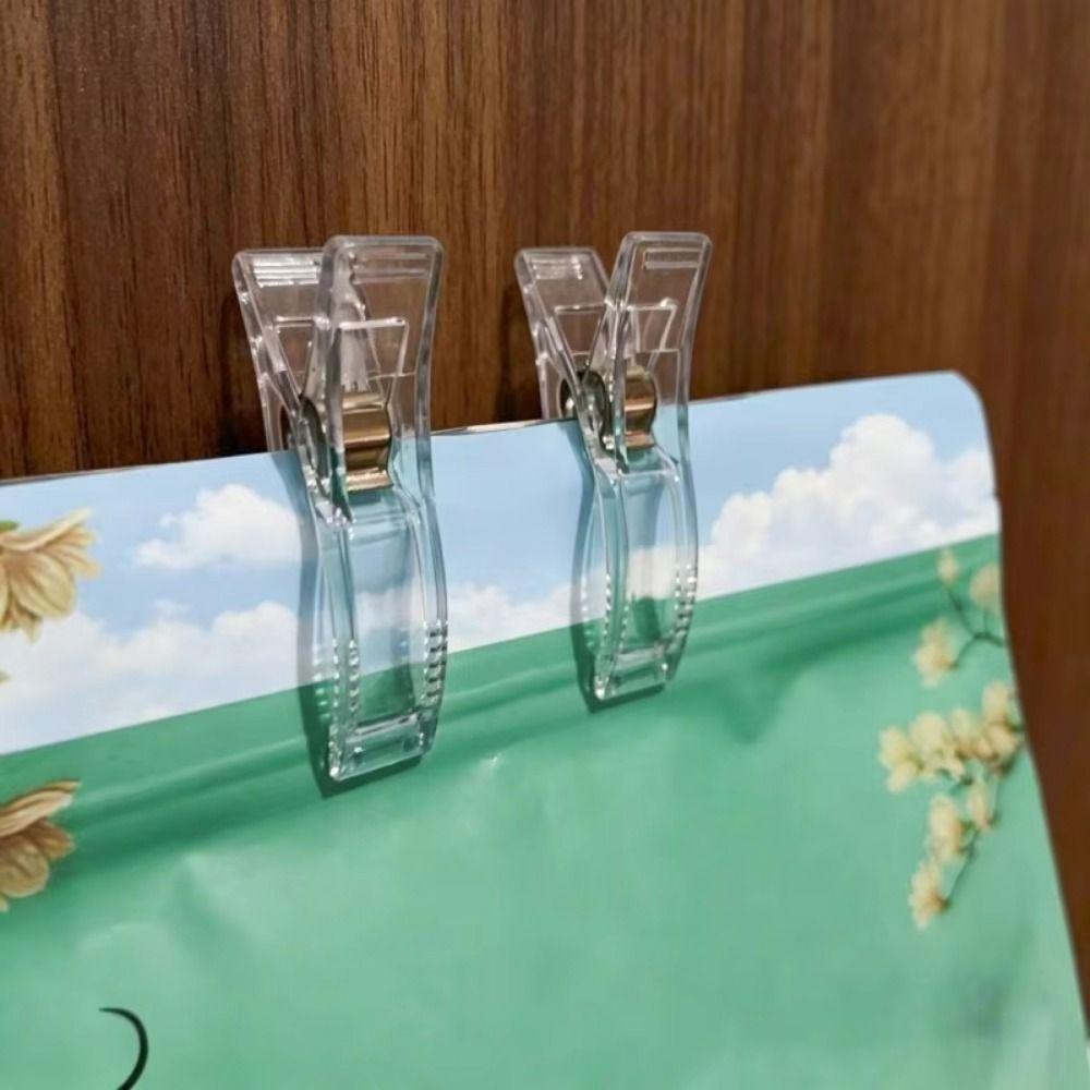 12Pcs Transparent Clothes Pins Non-Slip Balloon Clips Durable Laundry Clips Laundry Drying