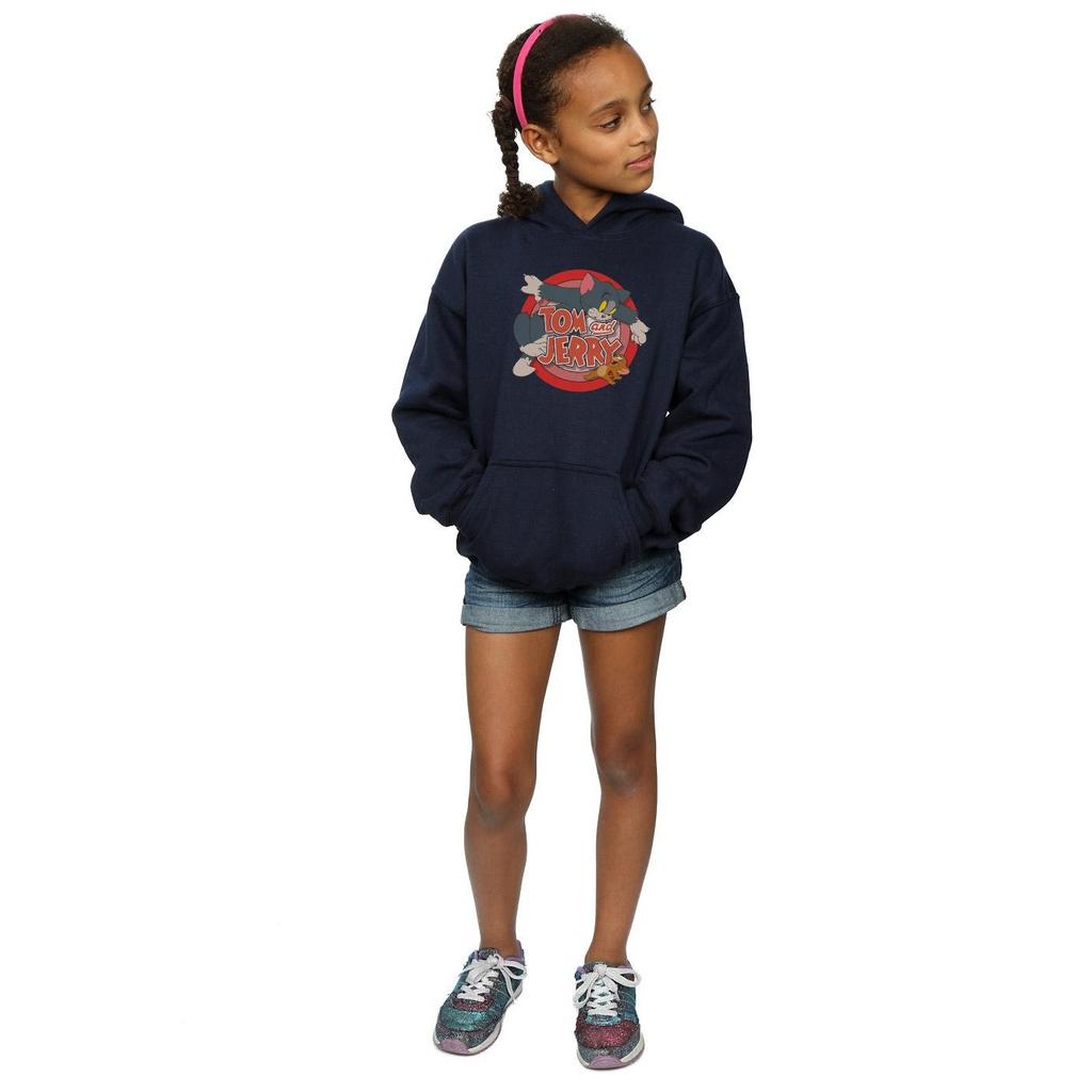 Tom And Jerry Girls Classic Catch Hoodie