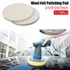 1/10 шт 2/3/4/5/6/7 дюймов полировальные диски для стекла нержавеющая сталь абразивный круг шерстяной войлок диски