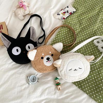1 шт. Японская сумка Kawaii в стиле для женщин, мультяшная плюшевая сумка через плечо для женщин, маленькая сумка для телефона и кошелька