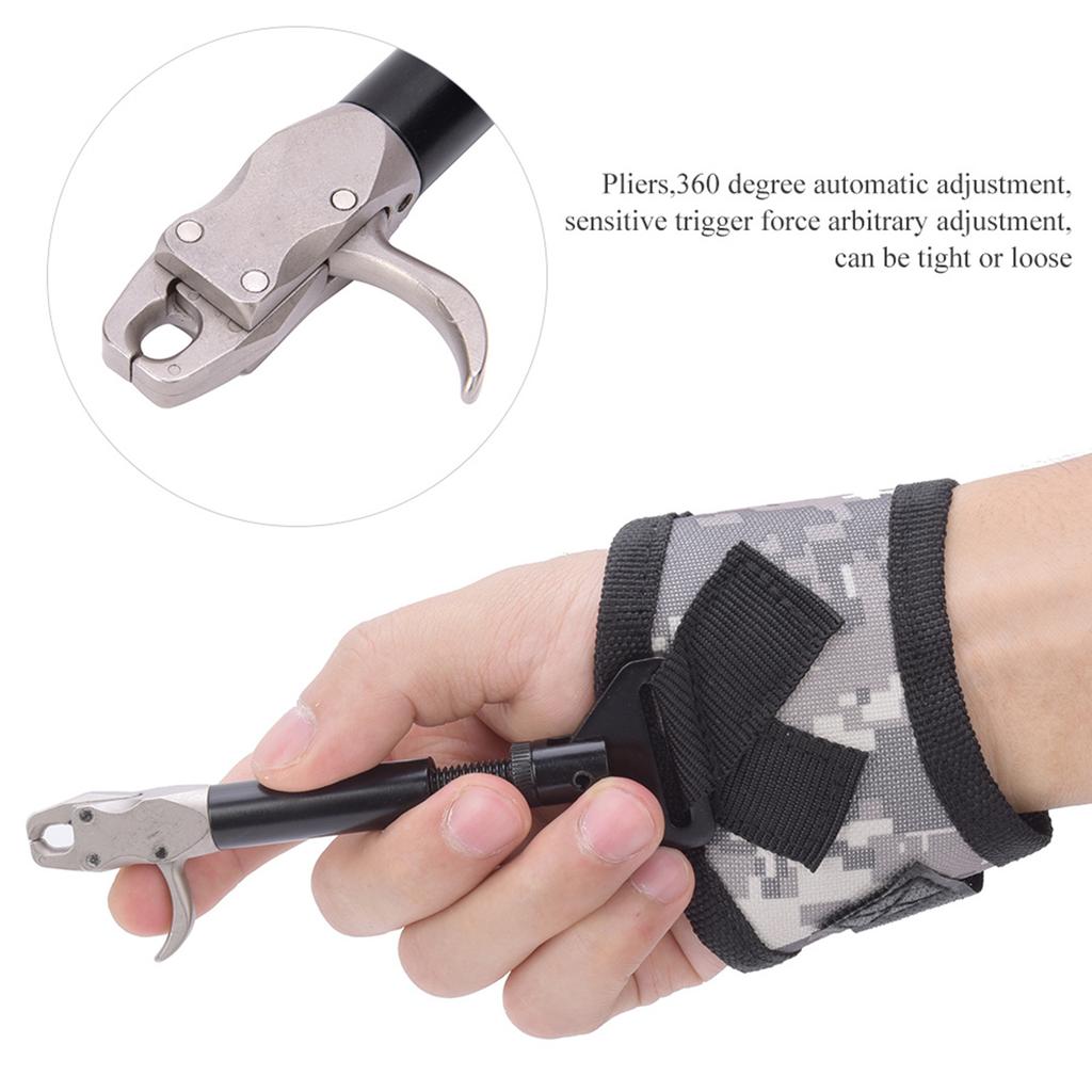 Canvas Wrist Strap Compound Bow Release Aid Tool Hunting Arrow Archery Accessorycanvas