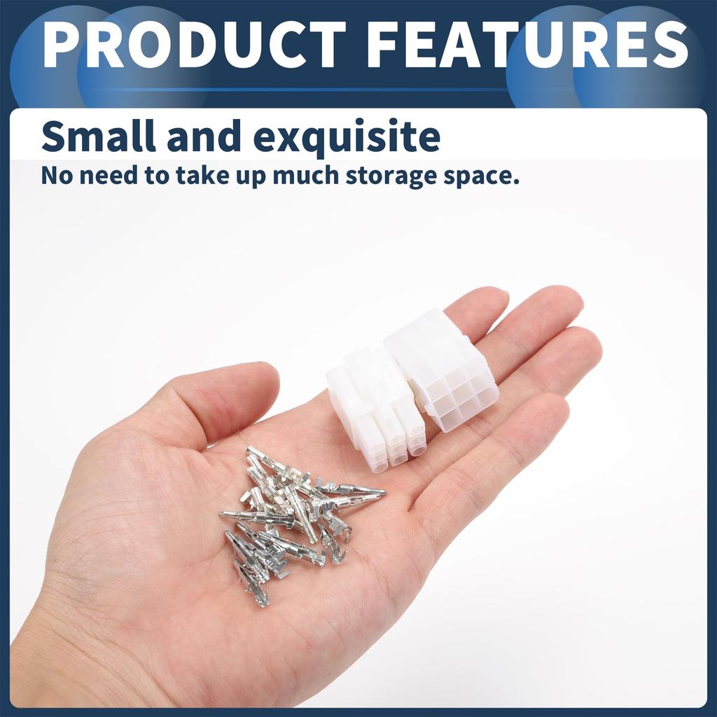 INFINAUTO 9-контактный автомобильный электрический разъем, комплект штекеров, серия 6,2 мм, для автомобиля, дома на колесах, грузовика