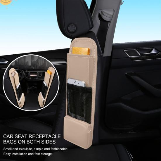Автомобильная сумка для хранения, прочная, большая вместительность, простая в установке, автосиденье, боковое сиденье для напитков, телефон, подвесные аксессуары для интерьера
