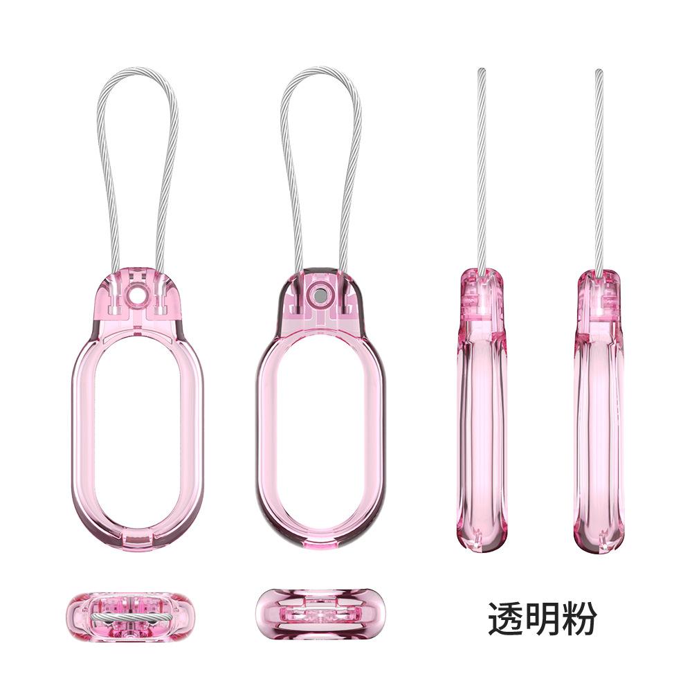 For Samsung SmartTag2 Case with Wire Cable - Secure GPS Tracker Holder Cover for Keys, Wallet, Luggage Anti-fall Case