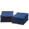 Set of 10 Gauze Face Towels, Single-Sided, Made In Japan, Senshu Towels (Approx. 33 X 82cm), Navy