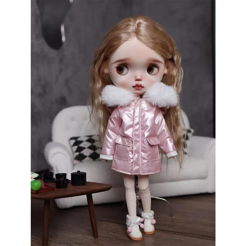 Одежда для кук Blythe 1/6 Наряд Теплый хлопковый костюм Зимнее пальто Пуховики Аксессуары для одежды кукол