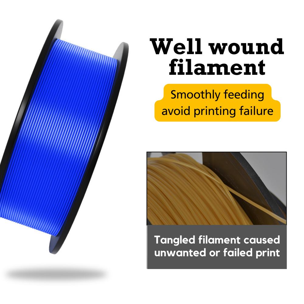 PETG OEM 1kg PLA/ABS 3d Printer Filament Wood TPU 1.75mm Filamentos 3d Printing Filament Extruded Plastic Rods