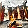 Легкая регулировка Механизм натяжения Рыбное барбекю Включая функцию вращения Для быстрого приготовления на открытом воздухе
