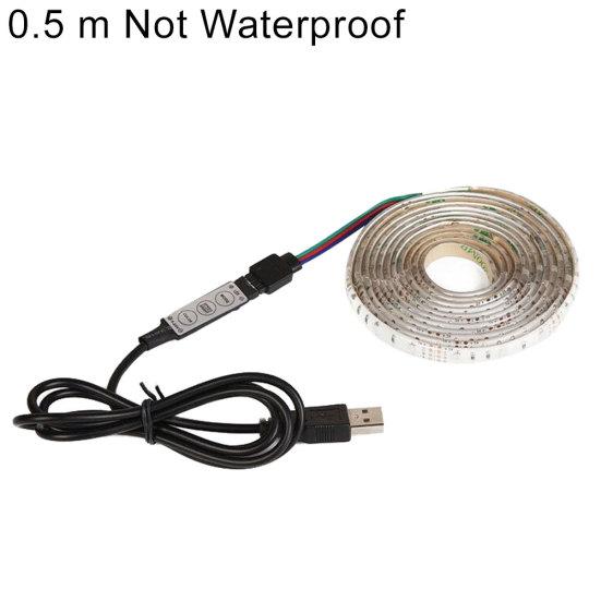 0,5/1/2/3/4/5 м 5 В USB водонепроницаемая цветная светодиодная лента RGB с подсветкой для телевизора