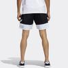 Adidas Originals Trefoil Logo Letter Print Patchwork Shorts Men Bottoms Black White FM1547