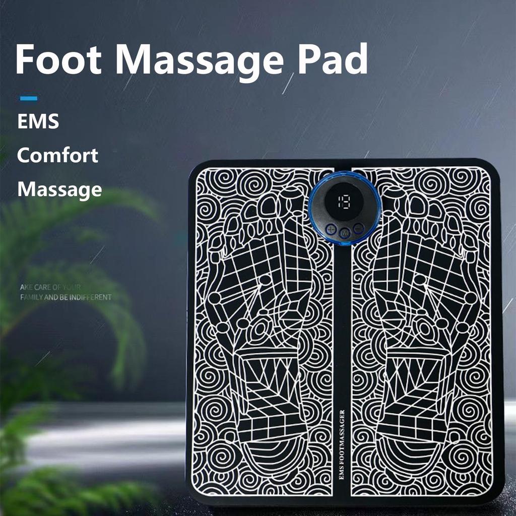 Foot Massager For Muscle Relaxation, 8 Modes And 19 Of Massage Intensity, LCD Display, USB Charging