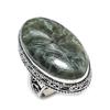 Seraphinite Handmade 925 Sterling Silver Jewelry Ring Size 10 R0n53