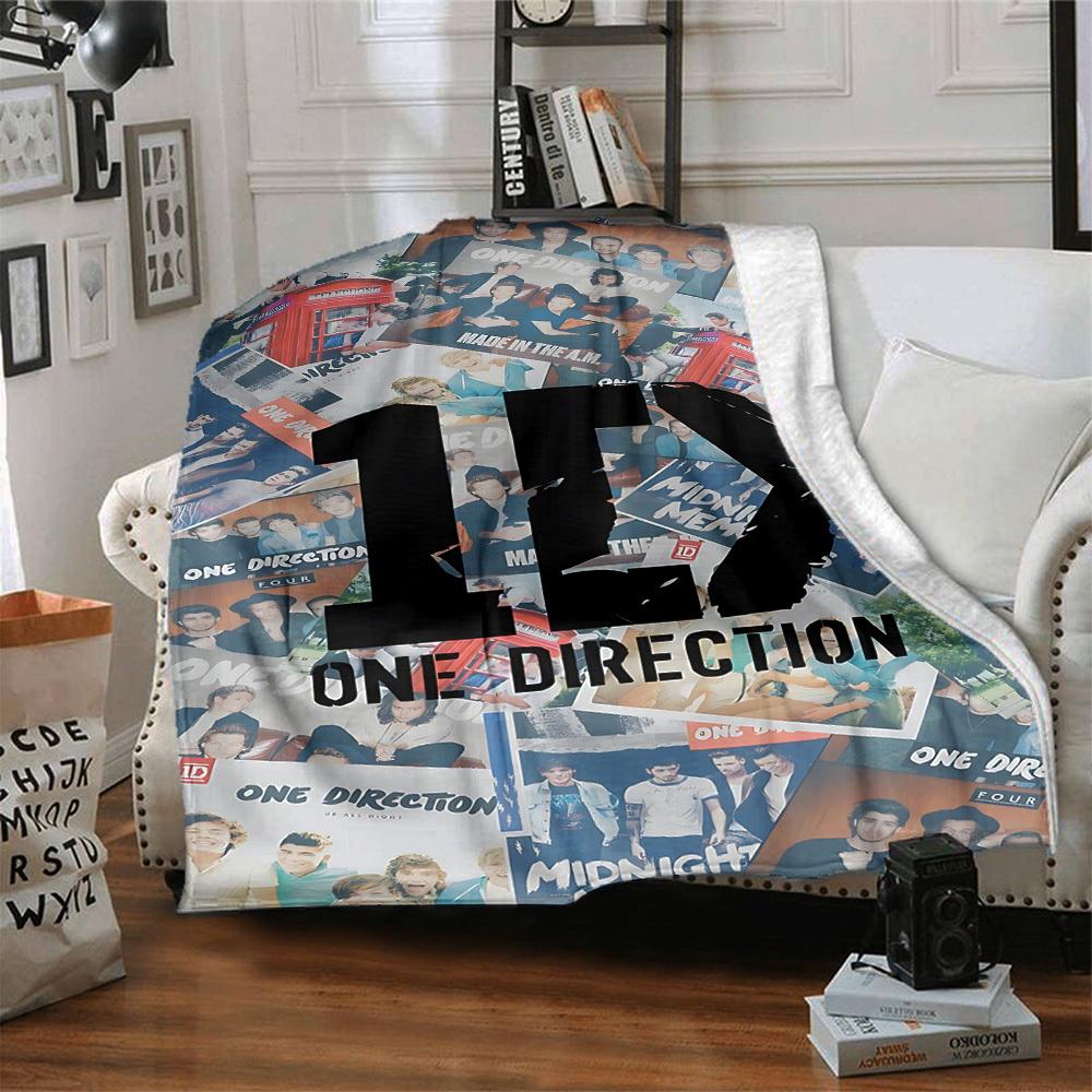 1 шт. Фланелевое одеяло One Direction, Мягкое, Дружелюбное к коже, С цифровой печатью, Различные размеры в наличии для семьи, друзей, на день рождения