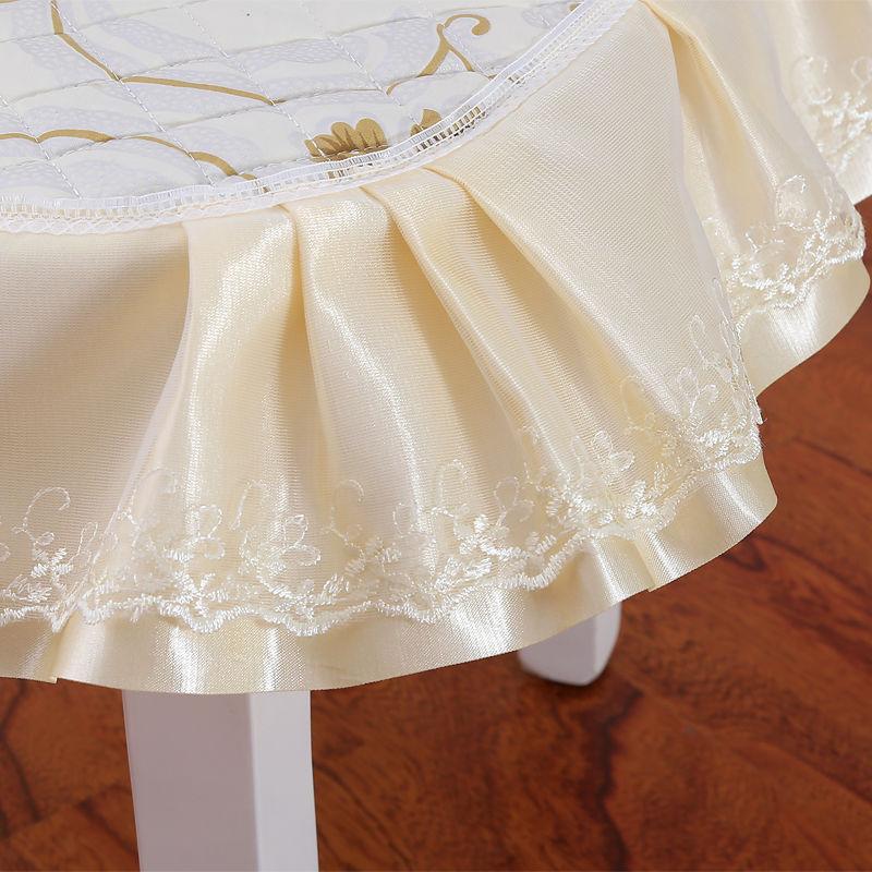 Нескользящая подушка для обеденного стула, табурет, подушка для сиденья с ремнями, универсальная подушка для стула Four Seasons, кружевная отделка с принтом, современный стиль