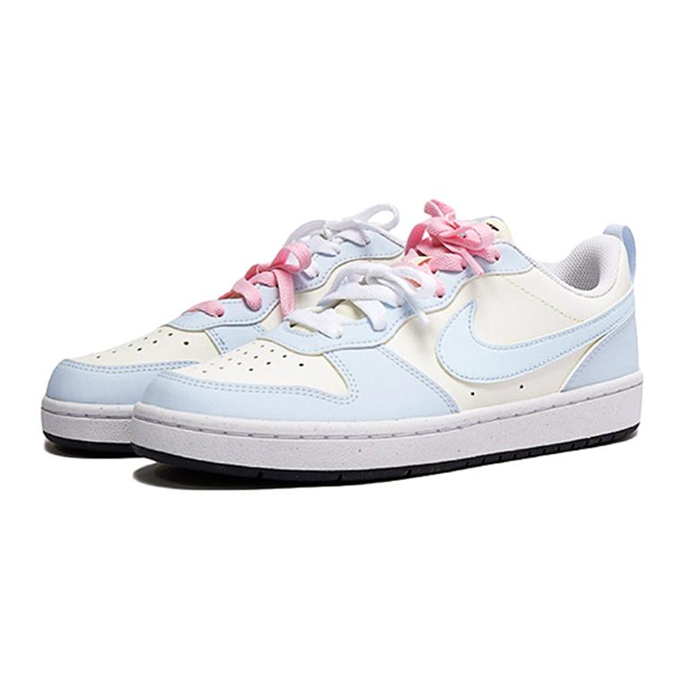 Nike Кеды для скейтбординга Court Borough Женские Низкие Розовый/Белый/Синий FV8120-141(Команда15-)