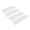 4 Pack Clear Acrylic Floating Shelves Wall Mounted Shelf for Anime Ornament Cosmetics Bathroom Livin
