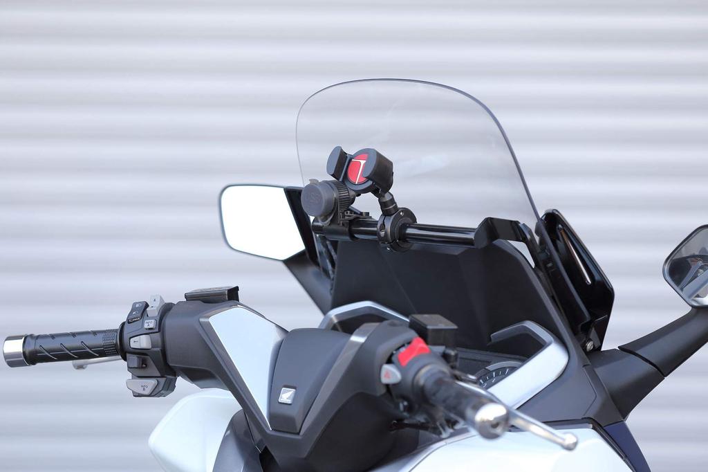 Kijima Motorcycle Parts Handlebar Mounting Bar, Steel, 22.2mm Diameter, Black, Compatible with Forza 250 ('18-'20/MF13), Part Number 204-0694