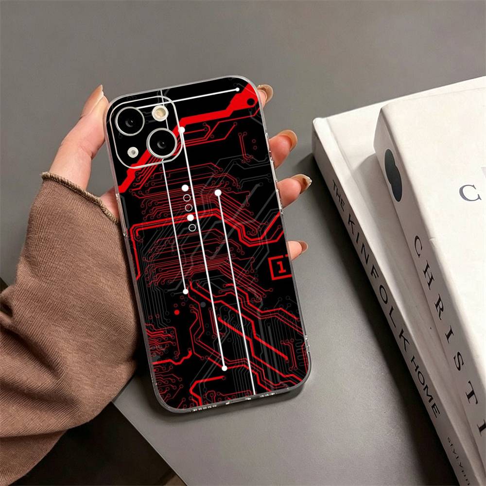 Креативный чехол для телефона с рисунком печатной платы Для iPhone17,16,15,14,13,12,11 Plus,Pro Max Мягкий прозрачный чехол