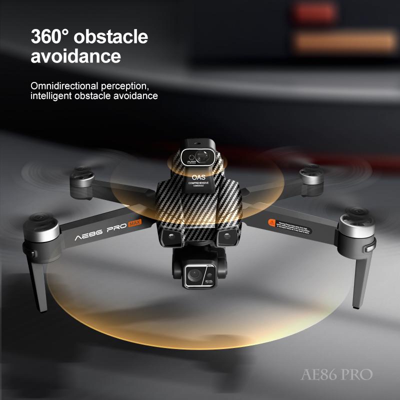 AE86 Max GPS Drone 10km 8K Profesional Dual Camera 3-Axis Gimbal Aerial Photography Obstacle Avoidance Fishing FPV RC Quadcopter