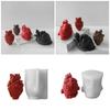 Simulated Heart Candle Molds Heart Resin Molds for Making Candle Soap Muffins Chocolate Fondant Decorations Baking