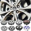 hijk1 4pcs VW Wheel Center Hub Caps 56mm 65mm 70mm Wheel Cover For Touran Golf 4 5 6 7 Polo Passat B5 B6 B7 CC 3D Premium Plus Pro Kit