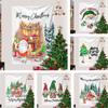 Cross-border Christmas Snowman Background Cloth Christmas Tree Wall Hanging Cloth Amazon Tapestry