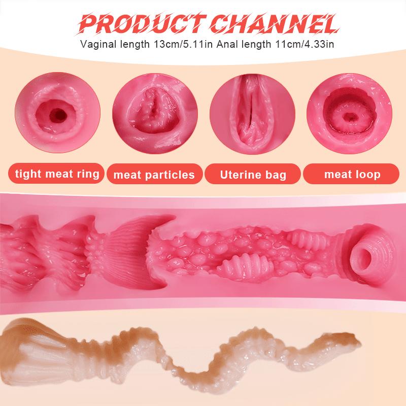 58 см * 13,5 кг 3D силиконовая секс-кукла TPE Сексуальное расщепление Вагина Любовь Анальная любовь Секс-игрушки для взрослых для мужчин Жидкий силикон, наполненный грудью, мягче