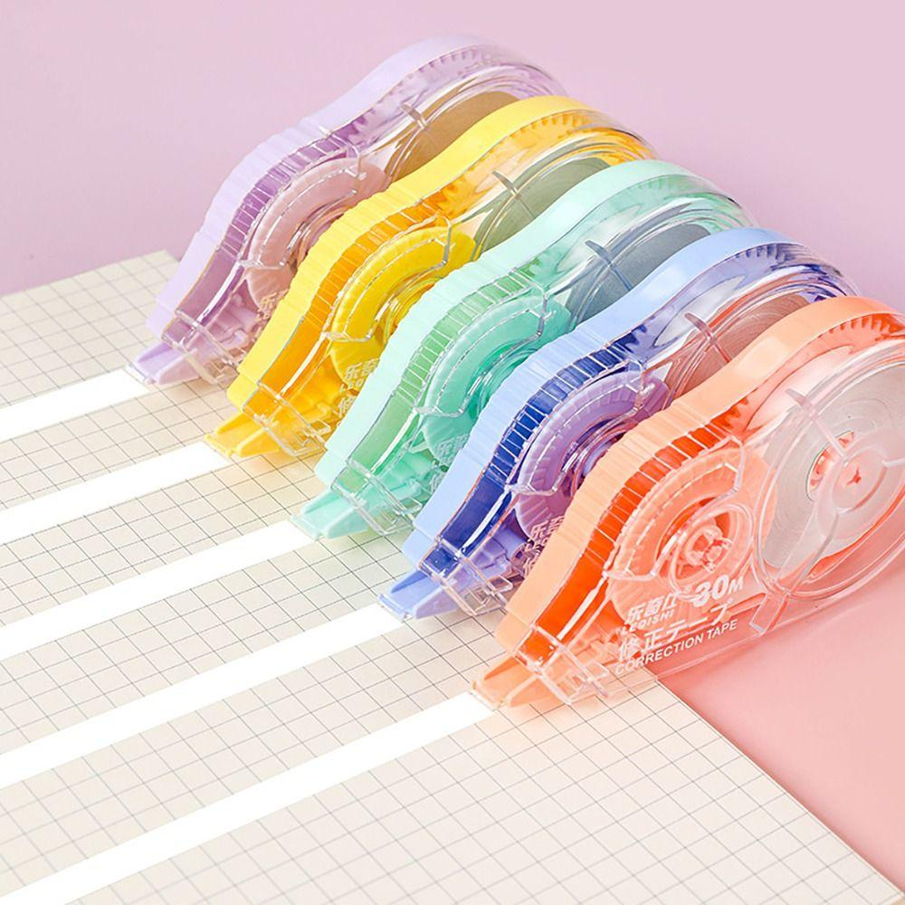 5 шт./Набор Школьная белая клейкая лента Офисные принадлежности Лента-корректор Лента-роллер для исправления ошибок Книга