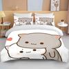 Cartoon Cute Bear Microfibre Bedding Sets,Children'sBirthday Gift with Zip Room Decor Teenagers Adult Duvet Cover