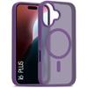 Protective Case - for iPhone - 16 Plus - Dark Purple - Wireless Charging - Rigid and Flexible