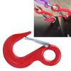 5000kg Load Capacity Alloy Steel Crane Hook Red Safety Latch Hook  Ship Construction