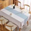 Водонепроницаемая и маслостойкая скатерть из ПВХ, прямоугольная минималистичная скатерть с цветочным рисунком для чая