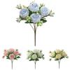 Silk Peony Wedding Handheld Flower With Realistic Appearance For Home And Event Decor