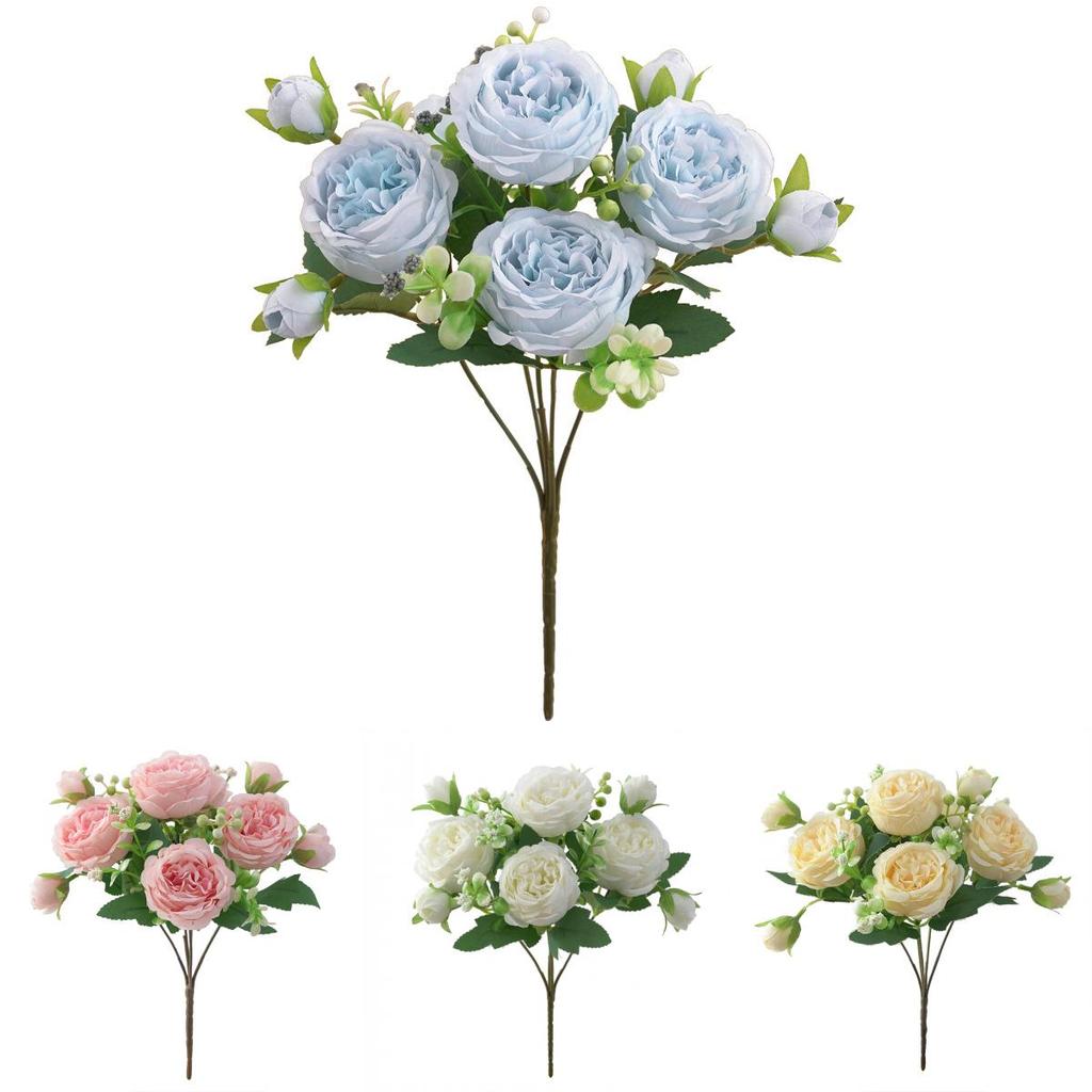 Silk Peony Wedding Handheld Flower With Realistic Appearance For Home And Event Decor