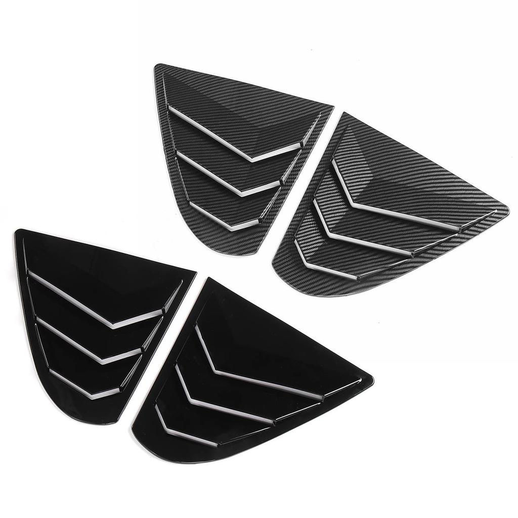 Rear Window Side Vent Shutter Louver Cover Trim For Mitsubishi Lancer EX X EVO 2008-2018 Car Accessories Auto Parts